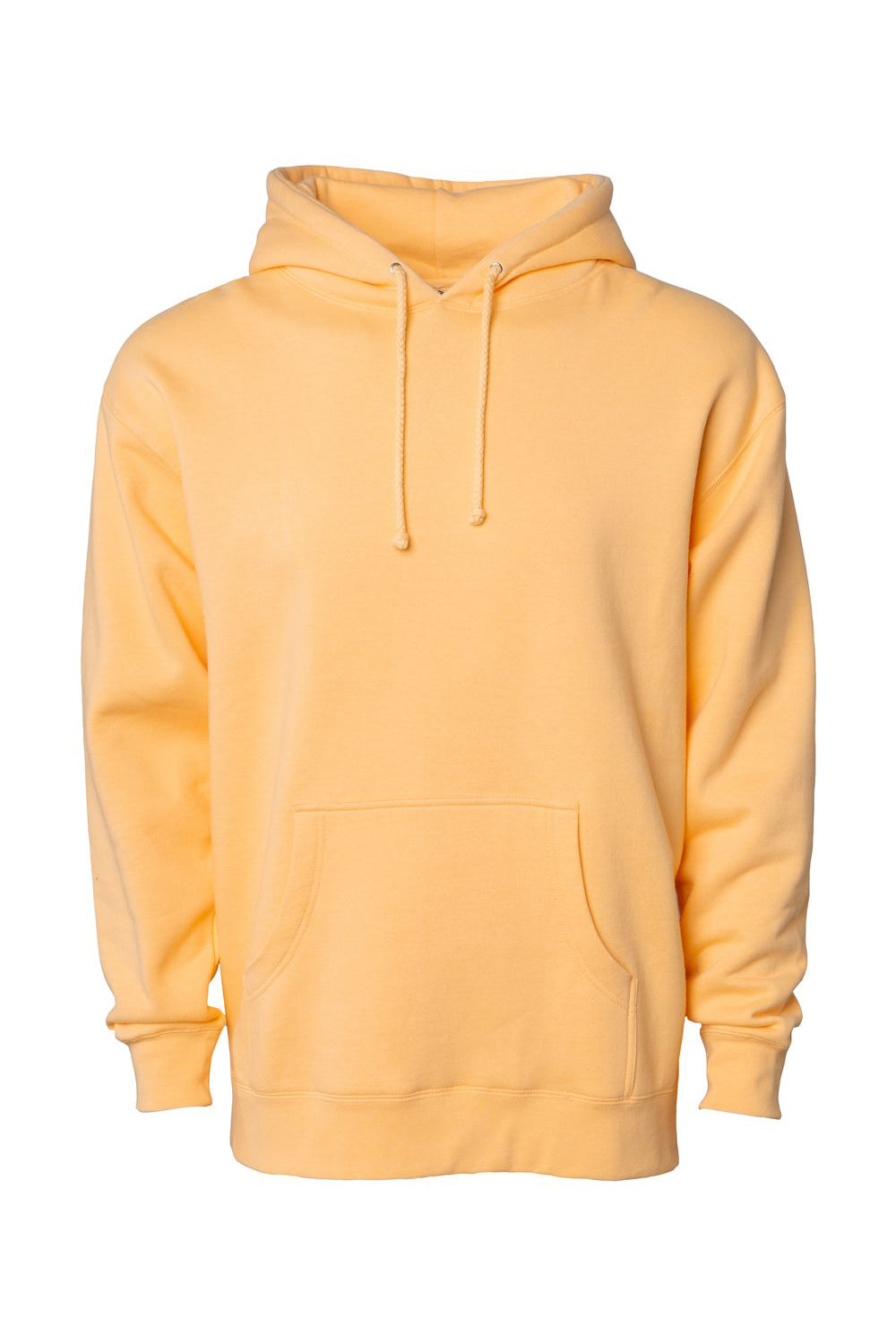 Independent Trading Co. IND4000 Mens Hooded Sweatshirt Hoodie Peach Flat Front