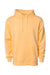 Independent Trading Company IND4000 Mens Hooded Sweatshirt Hoodie w/ Pouch Pocket Peach Flat Front