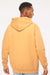 Independent Trading Company IND4000 Mens Hooded Sweatshirt Hoodie w/ Pouch Pocket Peach Model Back