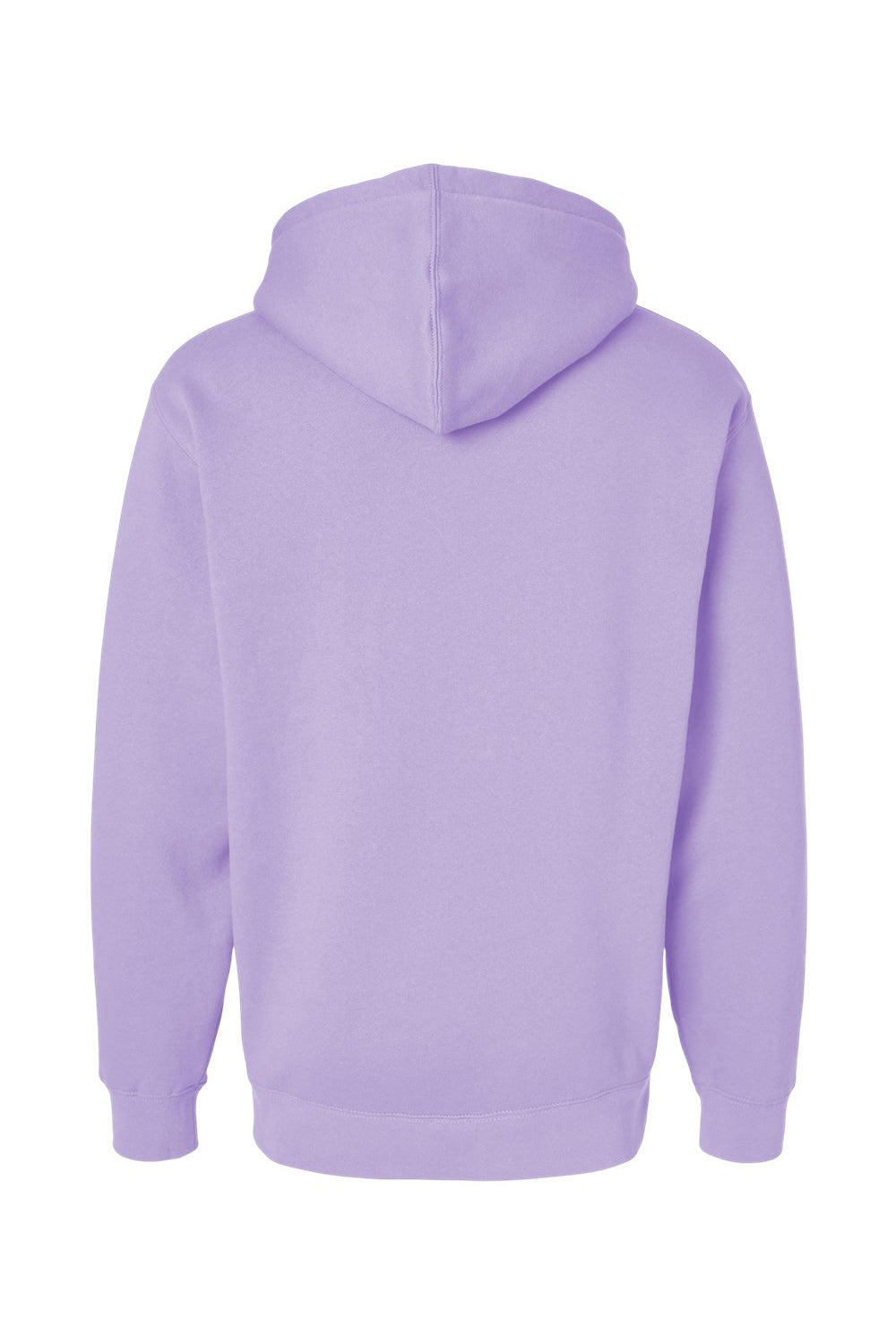 Independent Trading Company IND4000 Mens Hooded Sweatshirt Hoodie w/ Pouch Pocket Lavender Purple Flat Back