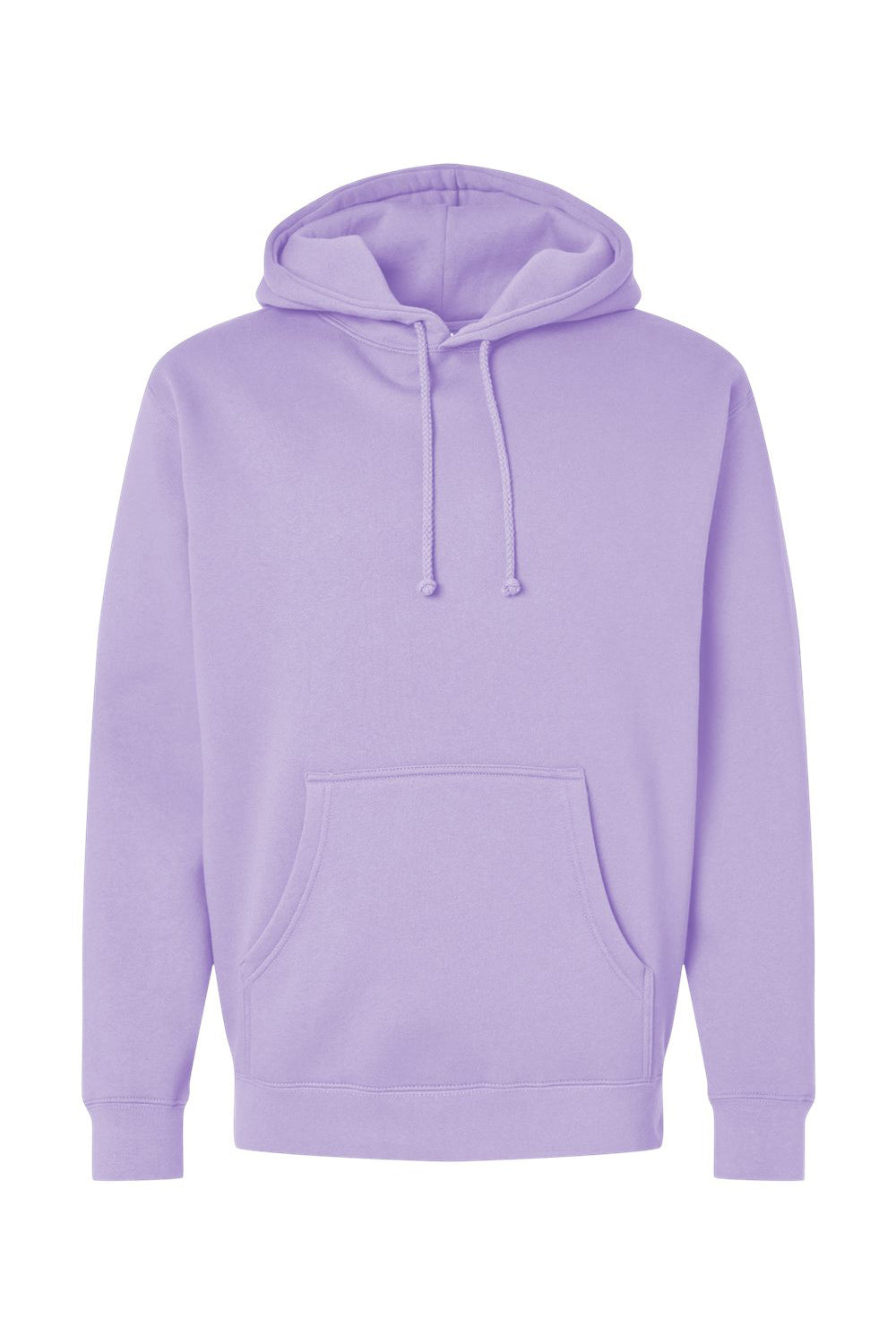 Independent Trading Company IND4000 Mens Hooded Sweatshirt Hoodie w/ Pouch Pocket Lavender Purple Flat Front