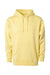 Independent Trading Co. IND4000 Mens Hooded Sweatshirt Hoodie Light Yellow Flat Front