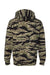 Independent Trading Company IND4000 Mens Hooded Sweatshirt Hoodie w/ Pouch Pocket Tiger Camo Flat Back
