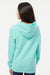 Independent Trading Company SS4001Y Youth Hooded Sweatshirt Hoodie w/ Pouch Pocket Mint Green Model Back