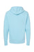 Independent Trading Company SS4500 Mens Hooded Sweatshirt Hoodie w/ Pouch Pocket Aqua Blue Flat Back