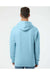 Independent Trading Co. SS4500 Mens Hooded Sweatshirt Hoodie Aqua Blue Model Back