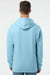 Independent Trading Company SS4500 Mens Hooded Sweatshirt Hoodie w/ Pouch Pocket Aqua Blue Model Back
