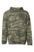 Independent Trading Company SS4500 Mens Hooded Sweatshirt Hoodie w/ Pouch Pocket Forest Green Camo Flat Front