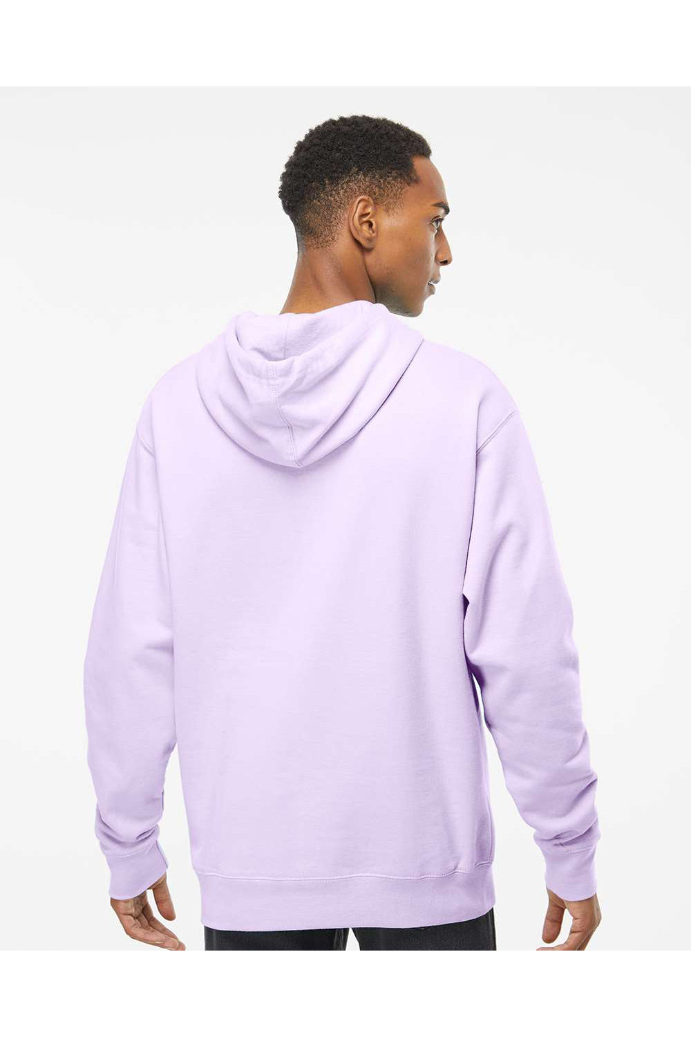 Independent Trading Co. SS4500 Mens Hooded Sweatshirt Hoodie Lavender Purple Model Back