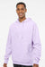 Independent Trading Company SS4500 Mens Hooded Sweatshirt Hoodie w/ Pouch Pocket Lavender Purple Model Front
