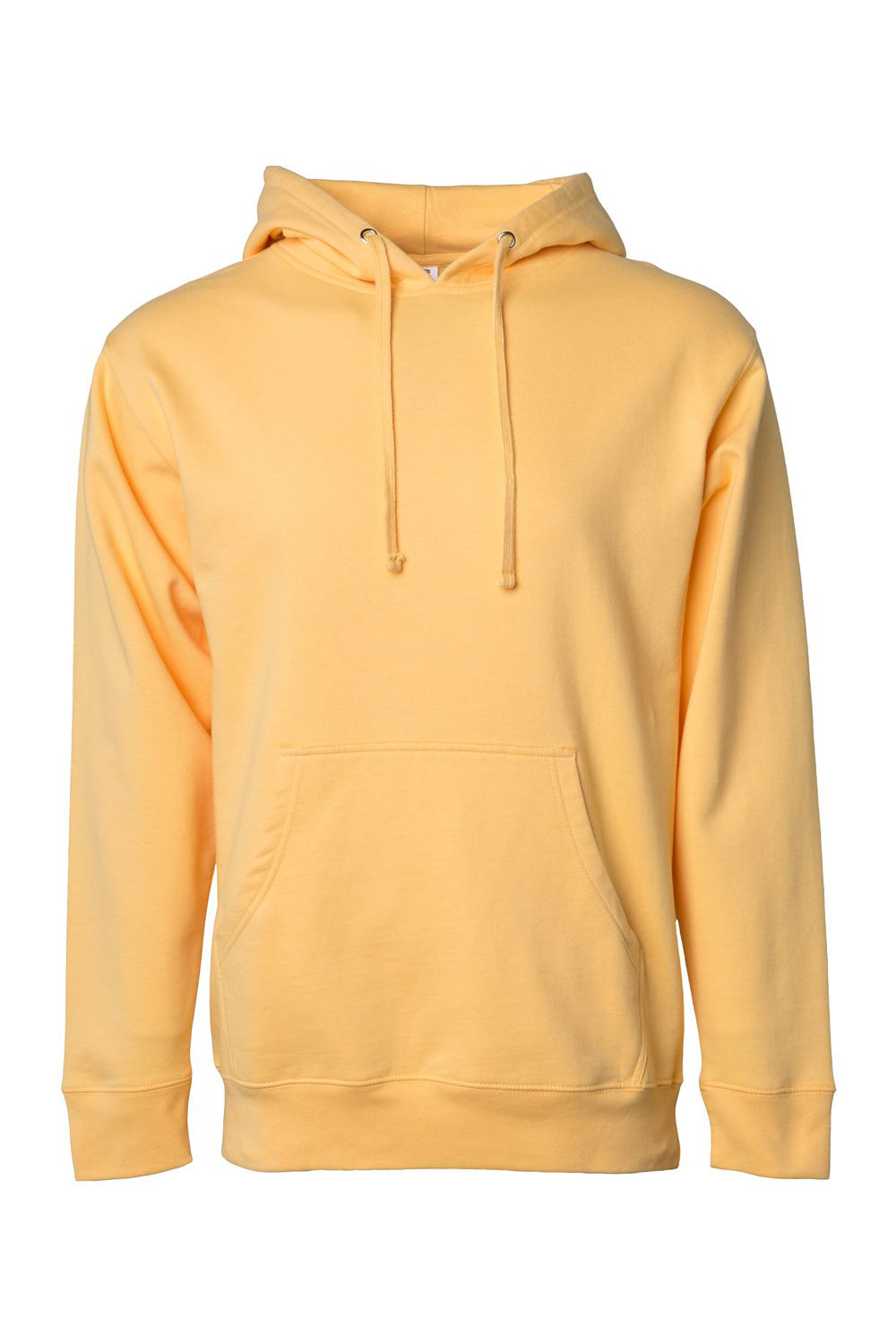 Independent Trading Company SS4500 Mens Hooded Sweatshirt Hoodie w/ Pouch Pocket Peach Flat Front