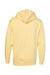 Independent Trading Company SS4500 Mens Hooded Sweatshirt Hoodie w/ Pouch Pocket Light Yellow Flat Back