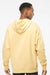 Independent Trading Company SS4500 Mens Hooded Sweatshirt Hoodie w/ Pouch Pocket Light Yellow Model Back