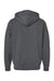 Augusta Sportswear 5414 Mens Fleece Hooded Sweatshirt Hoodie Heather Carbon Grey Flat Back