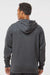 Augusta Sportswear 5414 Mens Fleece Hooded Sweatshirt Hoodie Heather Carbon Grey Model Back