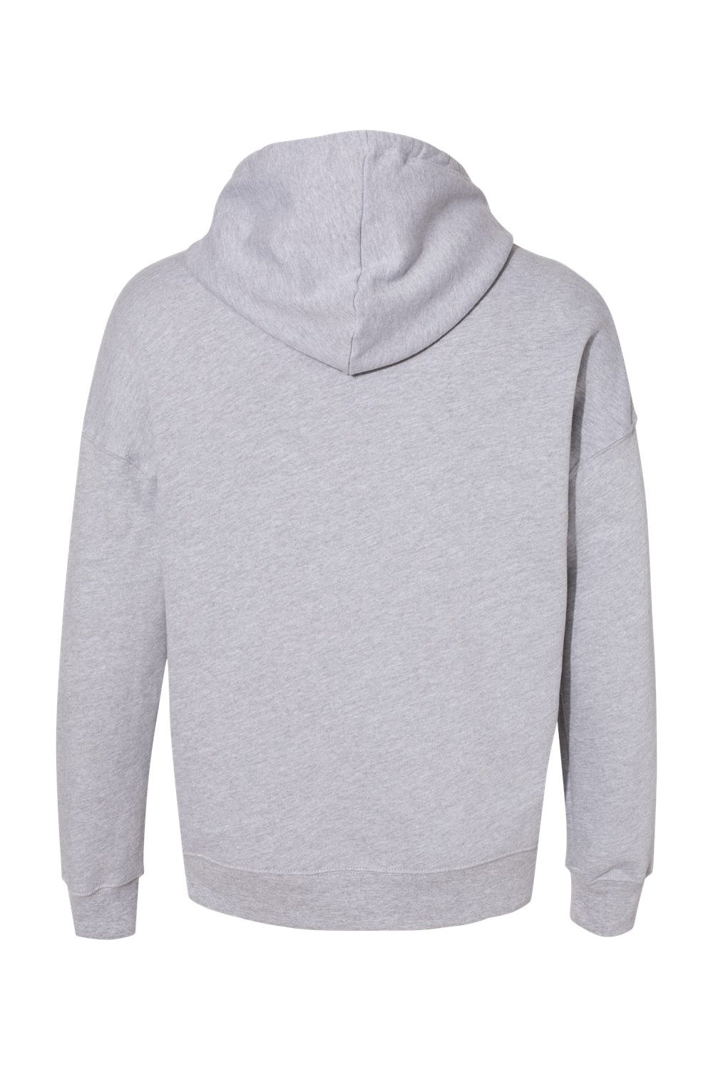 Bella + Canvas BC3729/3729 Mens Sponge Fleece Hooded Sweatshirt Hoodie w/ Pouch Pocket Heather Grey Flat Back