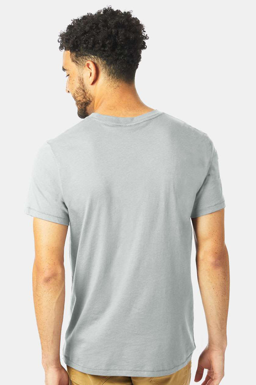 Alternative 6005 Mens Organic Short Sleeve Crewneck T-Shirt Earth Grey Model Back