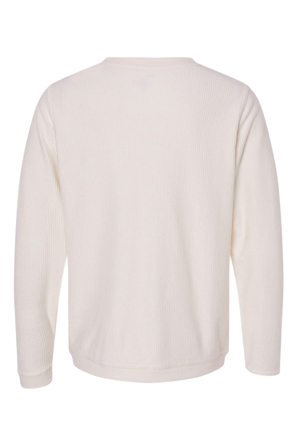Boxercraft D02 Mens Corduroy Crewneck Sweatshirt Natural Flat Back