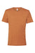 Bella + Canvas BC3001CVC/3001CVC Mens Heather CVC Short Sleeve Crewneck T-Shirt Heather Autumn Orange Flat Front