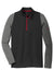 Nike 779795 Mens Dri-Fit Moisture Wicking 1/4 Zip Sweatshirt Black/Dark Grey Flat Front
