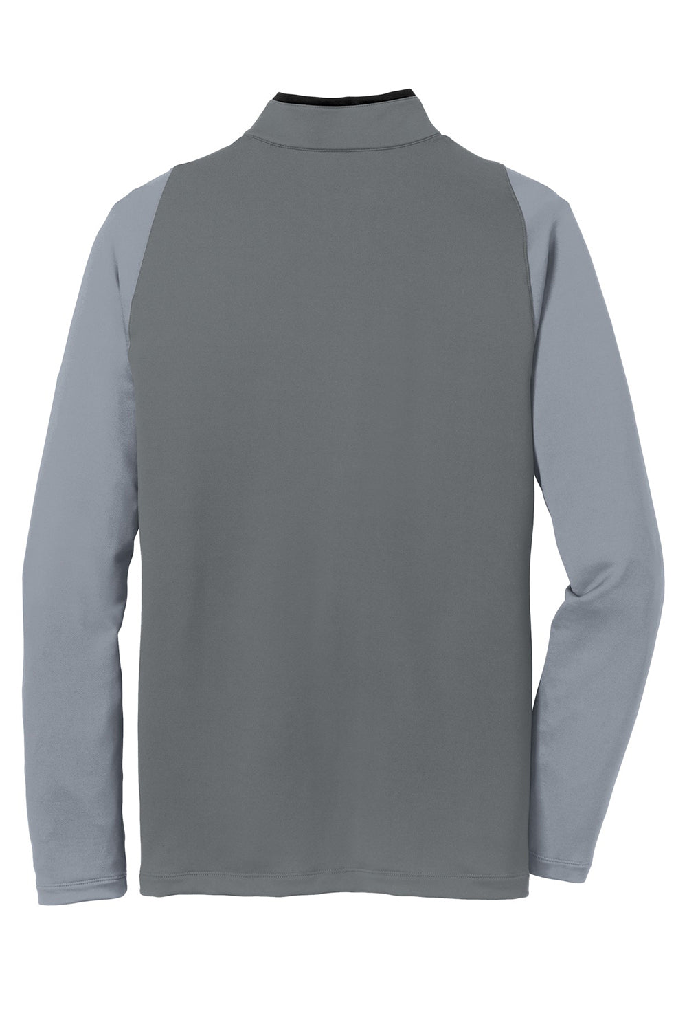Nike 779795 Mens Dri-Fit Moisture Wicking 1/4 Zip Sweatshirt Dark Grey/Cool Grey Flat Back