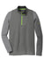 Nike 779795 Mens Dri-Fit Moisture Wicking 1/4 Zip Sweatshirt Dark Grey/Cool Grey Flat Front
