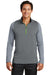 Nike 779795 Mens Dri-Fit Moisture Wicking 1/4 Zip Sweatshirt Dark Grey/Cool Grey Model Front