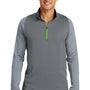 Nike Mens Dri-Fit Moisture Wicking 1/4 Zip Sweatshirt - Dark Grey/Cool Grey