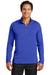 Nike 779795 Mens Dri-Fit Moisture Wicking 1/4 Zip Sweatshirt Royal Blue/Black Model Front