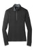 Nike 779796 Womens Dri-Fit Moisture Wicking 1/4 Zip Sweatshirt Black/Dark Grey Flat Front
