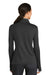 Nike 779796 Womens Dri-Fit Moisture Wicking 1/4 Zip Sweatshirt Black/Dark Grey Model Back