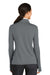 Nike 779796 Womens Dri-Fit Moisture Wicking 1/4 Zip Sweatshirt Dark Grey/White Model Back
