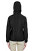 North End 78166 Womens Prospect Water Resistant Full Zip Hooded Jacket Black Model Back