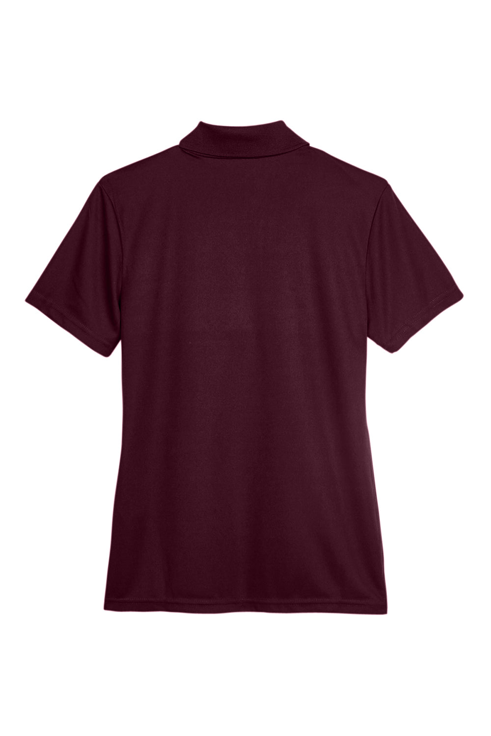 Core 365 78181 Womens Origin Performance Moisture Wicking Short Sleeve Polo Shirt Burgundy Flat Back