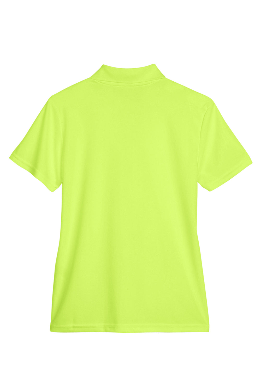 Core 365 78181 Womens Origin Performance Moisture Wicking Short Sleeve Polo Shirt Safety Yellow Flat Back