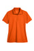 Core 365 78181 Womens Origin Performance Moisture Wicking Short Sleeve Polo Shirt Campus Orange Flat Front