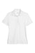 Core 365 78181 Womens Origin Performance Moisture Wicking Short Sleeve Polo Shirt White Flat Front