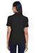 Core 365 78181P Womens Origin Performance Moisture Wicking Short Sleeve Polo Shirt w/ Pocket Black Model Back