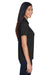 Core 365 78181P Womens Origin Performance Moisture Wicking Short Sleeve Polo Shirt w/ Pocket Black Model Side