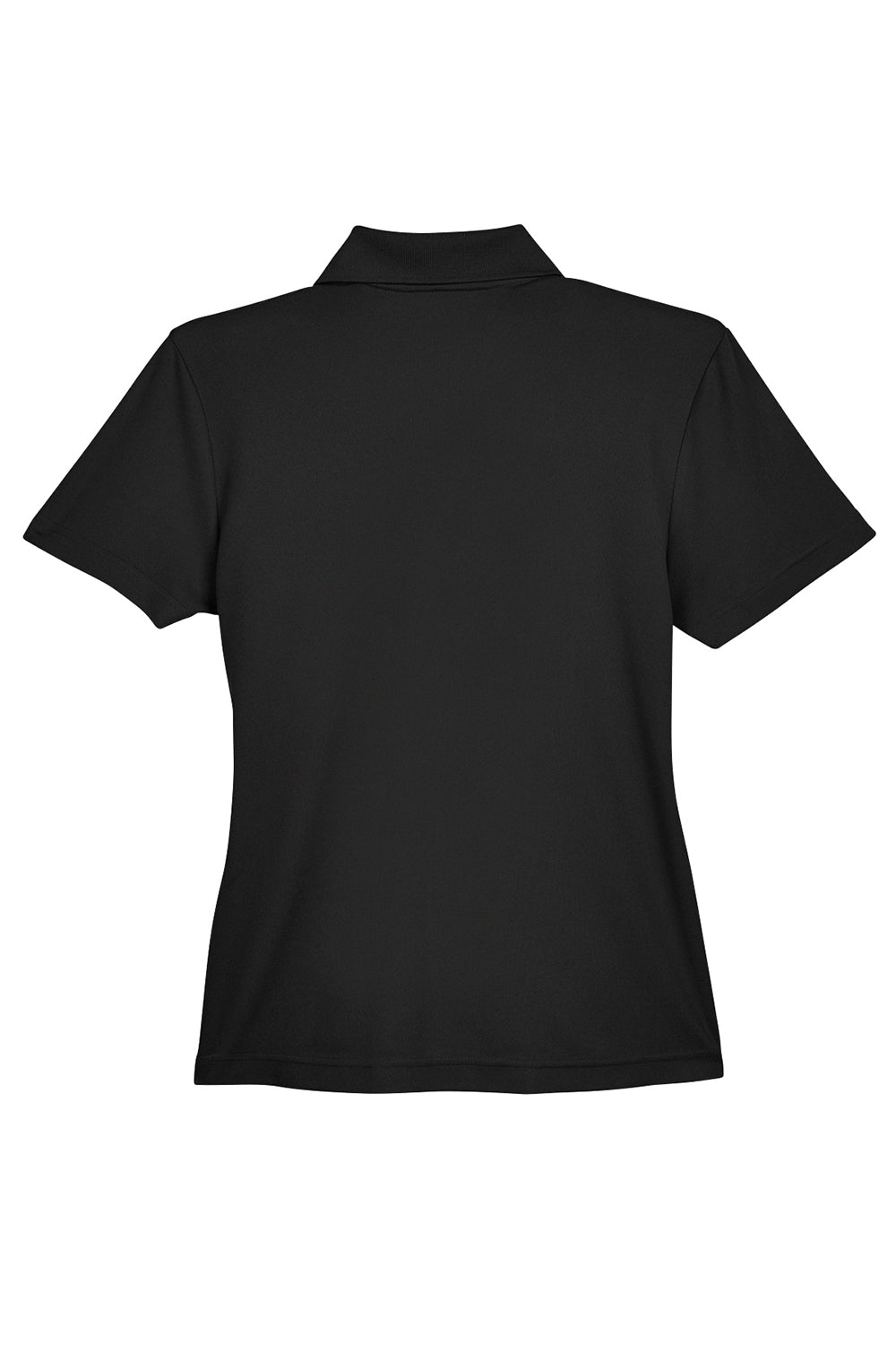Core 365 78181P Womens Origin Performance Moisture Wicking Short Sleeve Polo Shirt w/ Pocket Black Flat Back