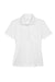 Core 365 78181P Womens Origin Performance Moisture Wicking Short Sleeve Polo Shirt w/ Pocket White Flat Front