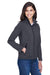 Core 365 78184 Womens Cruise Water Resistant Full Zip Jacket Carbon Grey Model 3q