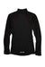 North End 78187 Womens Radar Performance Moisture Wicking 1/4 Zip Sweatshirt Black/Classic Red Flat Back