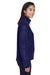 Core 365 78190 Womens Journey Pill Resistant Fleece Full Zip Jacket Classic Navy Blue Model Side