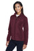 Core 365 78190 Womens Journey Pill Resistant Fleece Full Zip Jacket Burgundy Model 3q