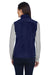 Core 365 78191 Womens Journey Pill Resistant Fleece Full Zip Vest Classic Navy Blue Model Back