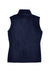 Core 365 78191 Womens Journey Pill Resistant Fleece Full Zip Vest Classic Navy Blue Flat Back