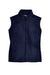 Core 365 78191 Womens Journey Pill Resistant Fleece Full Zip Vest Classic Navy Blue Flat Front