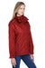 Core 365 78205 Womens Region 3-in-1 Water Resistant Full Zip Hooded Jacket Classic Red Model 3q