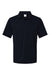 Augusta Sportswear 5017 Mens Vital Moisture Wicking Short Sleeve Polo Shirt Black Flat Front